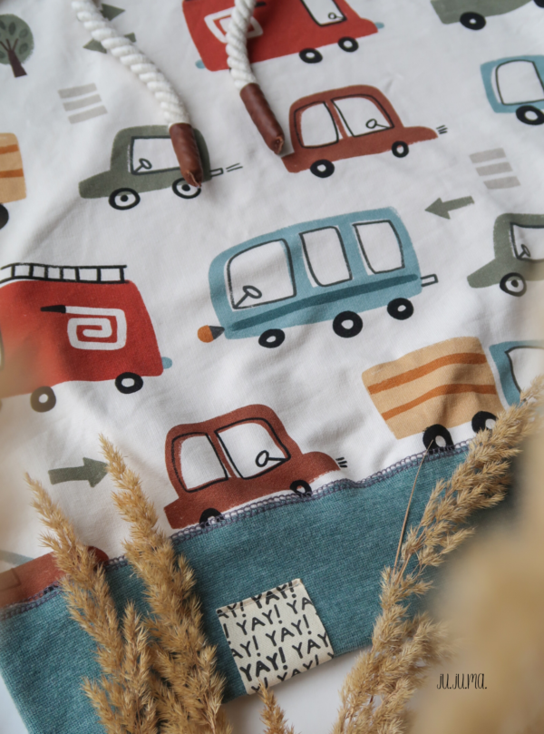 Reststück 130cm Bio-Jersey Cars – Bild 20