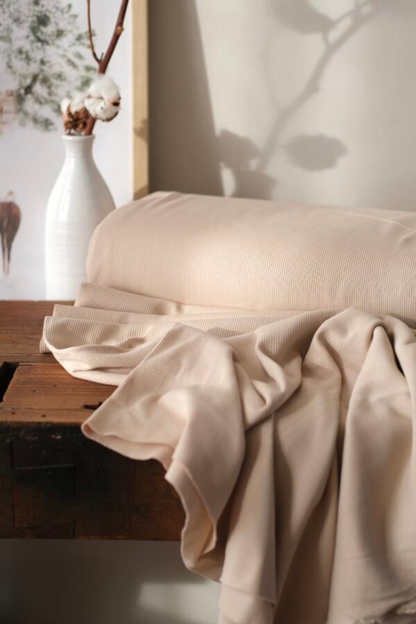 Rib Jersey Creme – Bild 10