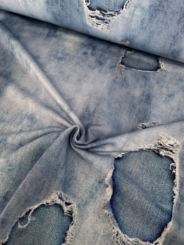 Jeans-Sweat Used Look Blue – Bild 11
