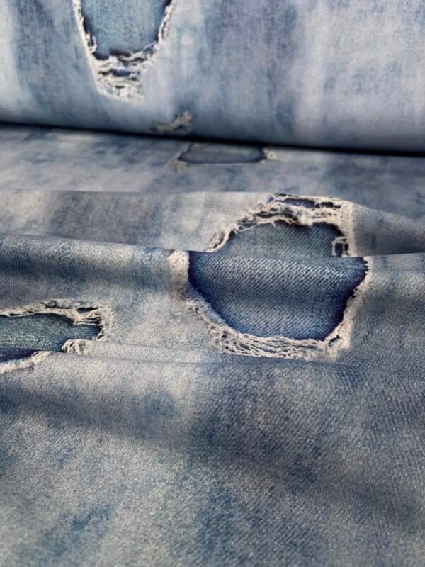 Jeans-Sweat Used Look Blue – Bild 7