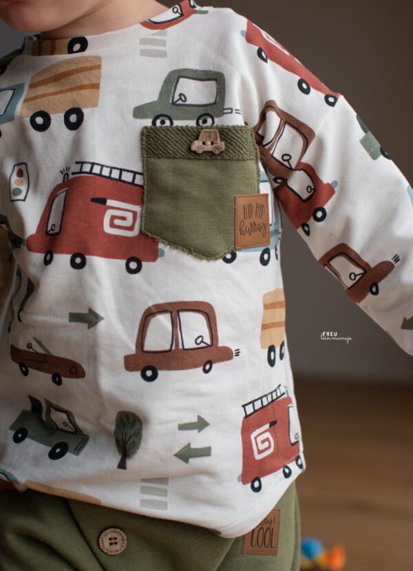 Reststück 130cm Bio-Jersey Cars – Bild 5