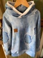 Jeans-Sweat Used Look Blue – Bild 15