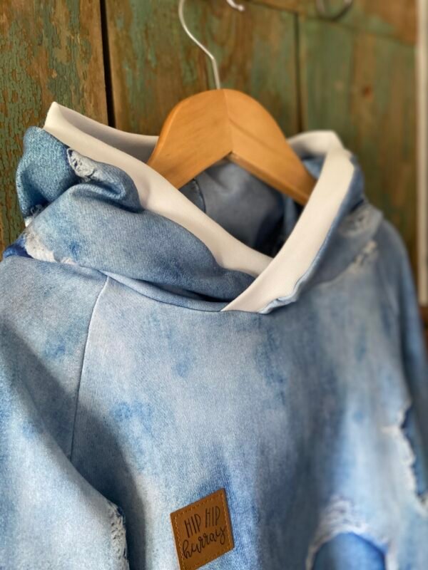 Jeans-Sweat Used Look Blue – Bild 6