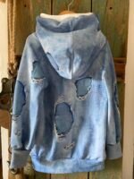 Jeans-Sweat Used Look Blue – Bild 2