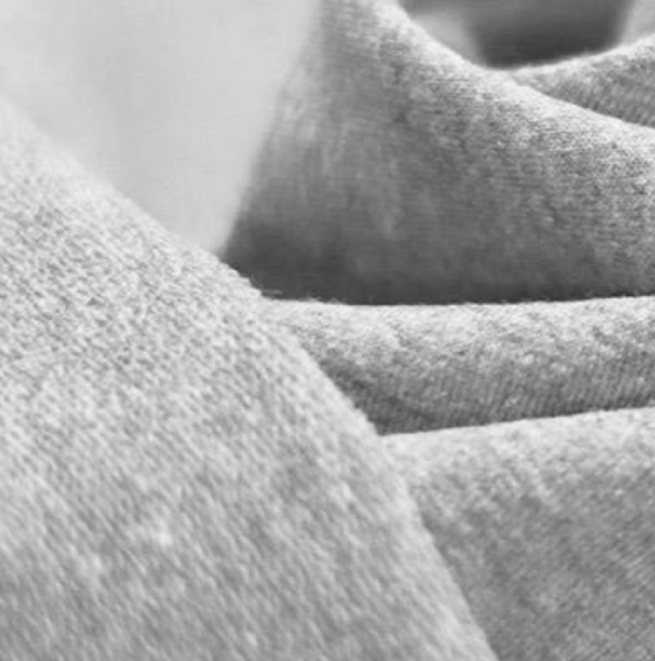 French Terry Hellgrau meliert – Bild 3