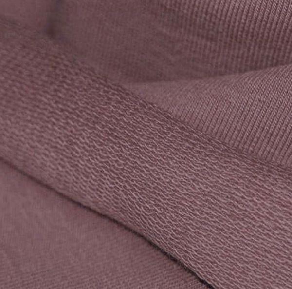 Reststück 49cm French Terry Dark Mauve – Bild 2