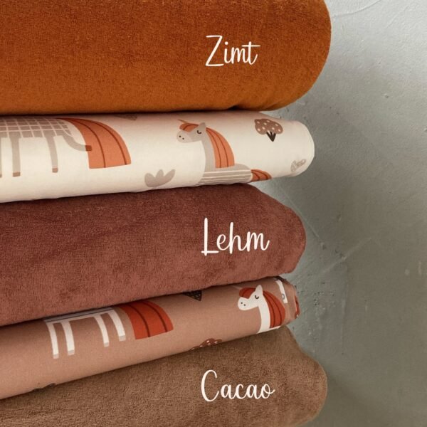 Frottee-Jersey Cacao – Bild 4