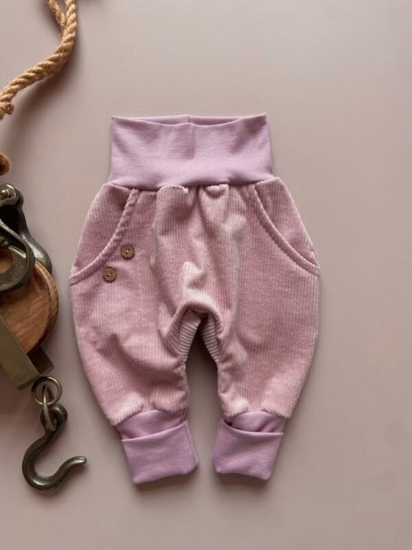 Knickerbocker Breitcord - Altrosa 74/80 – Bild 11