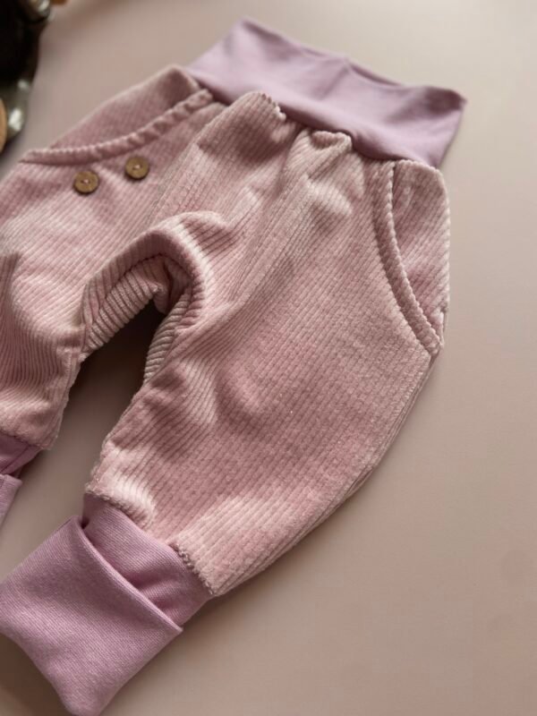 Knickerbocker Breitcord - Altrosa 74/80 – Bild 10