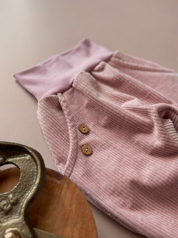 Knickerbocker Breitcord - Altrosa 74/80 – Bild 8