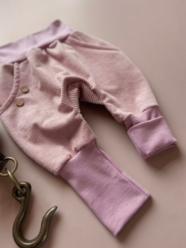 Knickerbocker Breitcord - Altrosa 74/80 – Bild 5