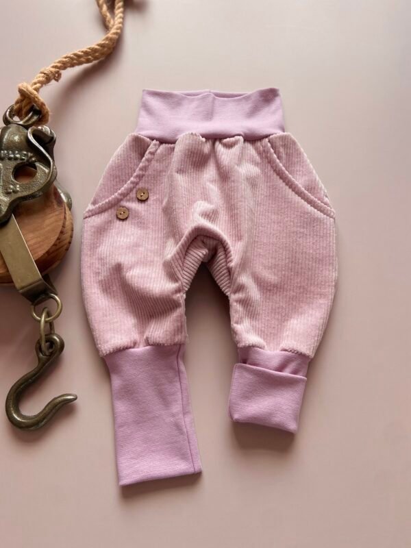 Knickerbocker Breitcord - Altrosa 74/80 – Bild 3