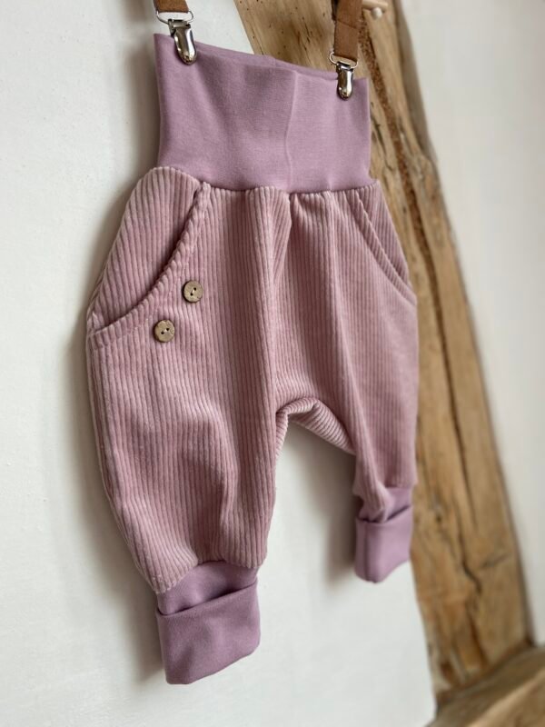 Knickerbocker Breitcord - Altrosa 74/80 – Bild 2