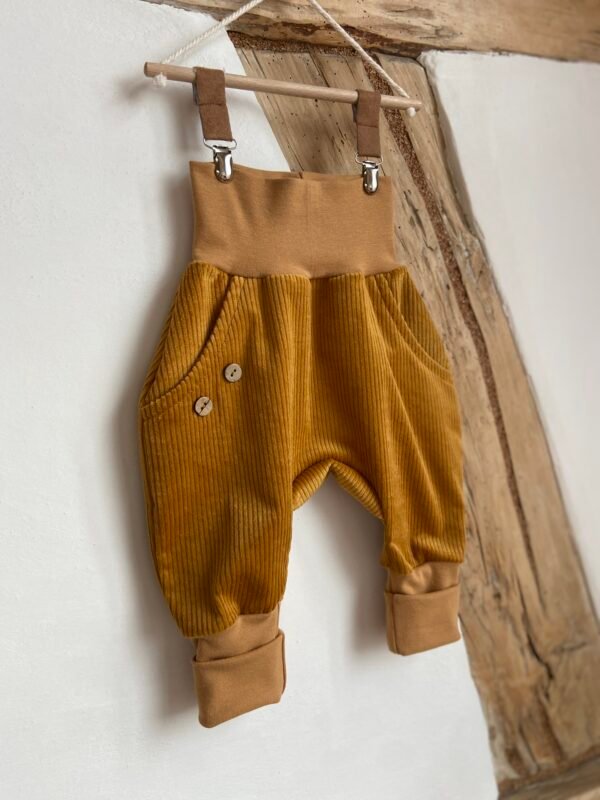 Knickerbocker Breitcord - Mustard 74/80 – Bild 5
