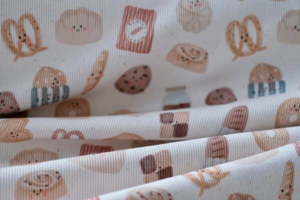 RESTSTÜCK 150cm Rib Jersey SÜßE TEILCHEN – Bild 7