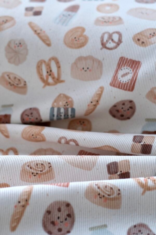 RESTSTÜCK 150cm Rib Jersey SÜßE TEILCHEN – Bild 12