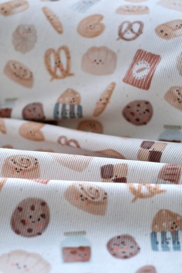 RESTSTÜCK 150cm Rib Jersey SÜßE TEILCHEN – Bild 15