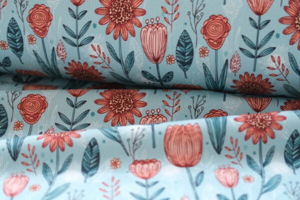 Rib Jersey BOHO FLOWERS – Bild 2