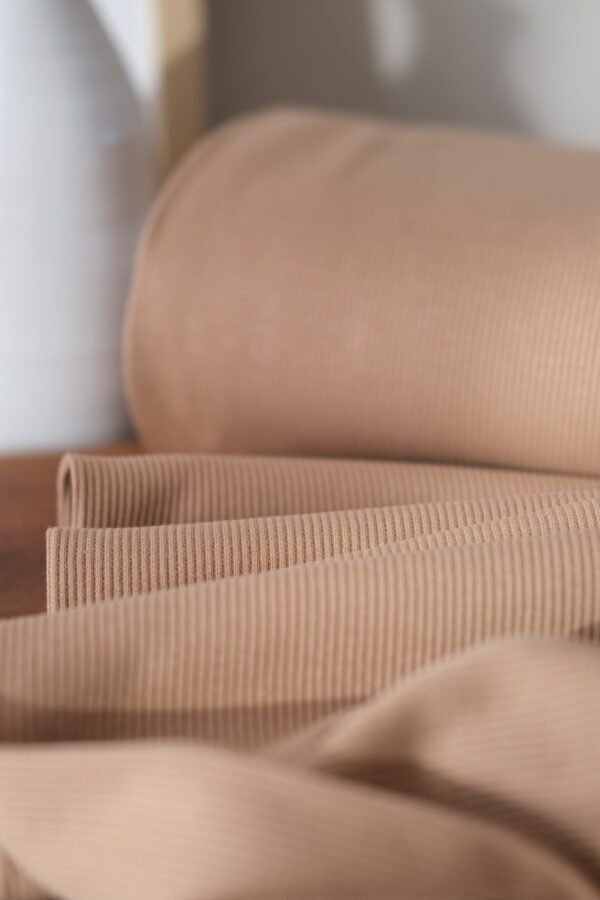 Rib Jersey Caramel – Bild 2