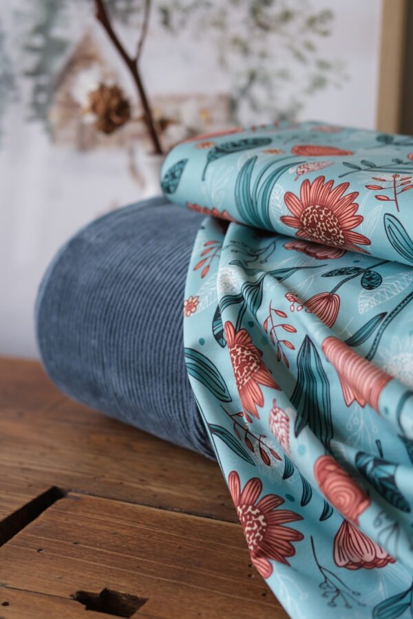 Bio-French Terry BOHO FLOWERS – Bild 5