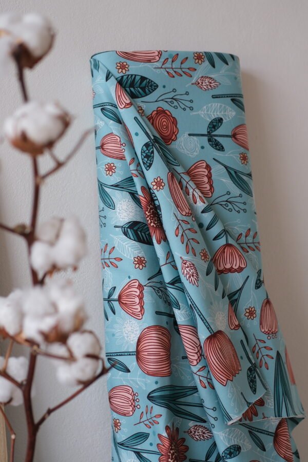 Bio-French Terry BOHO FLOWERS – Bild 7