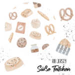 RESTSTÜCK 150cm Rib Jersey SÜßE TEILCHEN