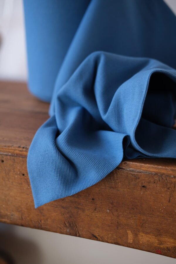 Rib Bündchen Indigo – Bild 2