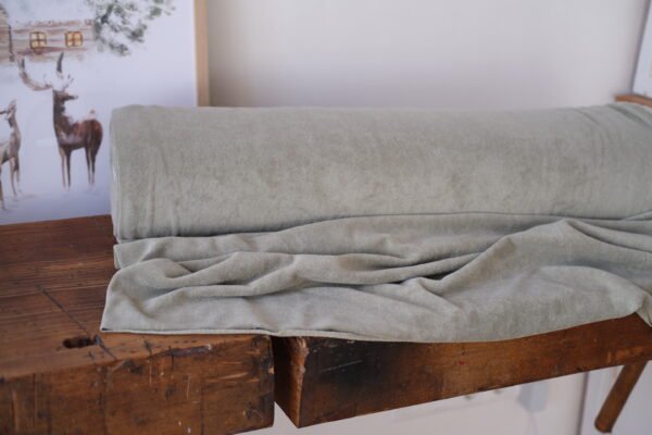 Frottee-Jersey Khaki – Bild 8