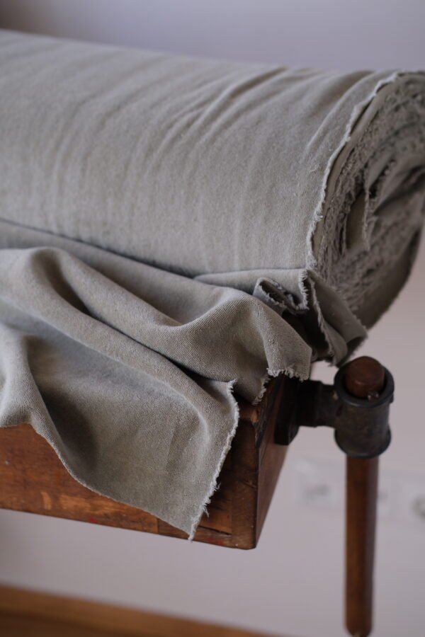 Frottee-Jersey Khaki – Bild 5