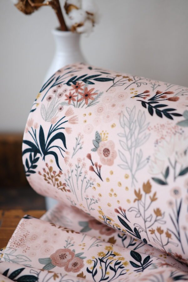 Bio-French Terry WILDBLÜTENZAUBER ROSE – Bild 4