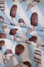 Bio-French Terry EISLIEBE light blue – Bild 5