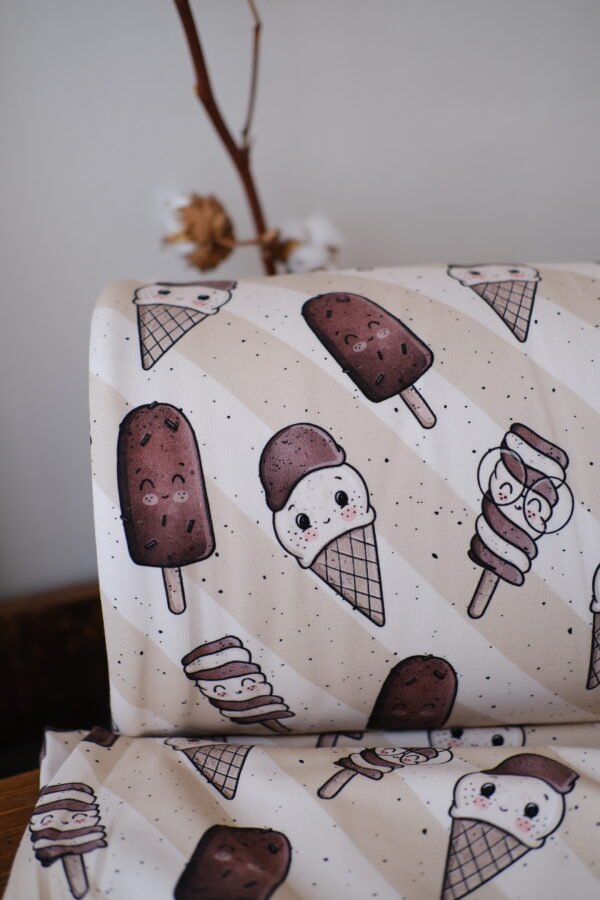 Bio-French Terry EISLIEBE coffee – Bild 2