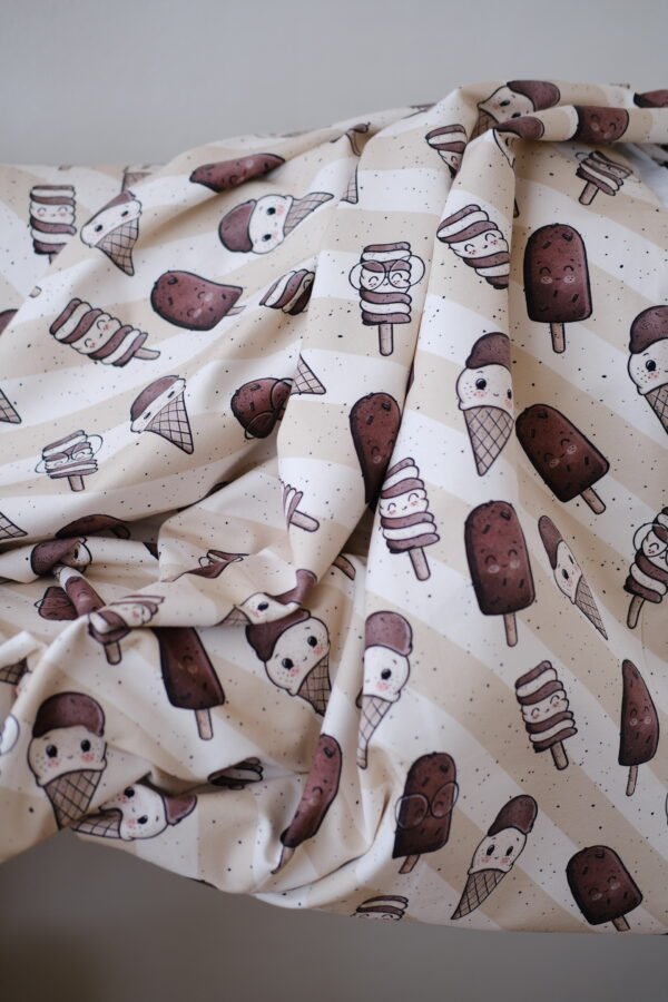 Bio-French Terry EISLIEBE coffee – Bild 5