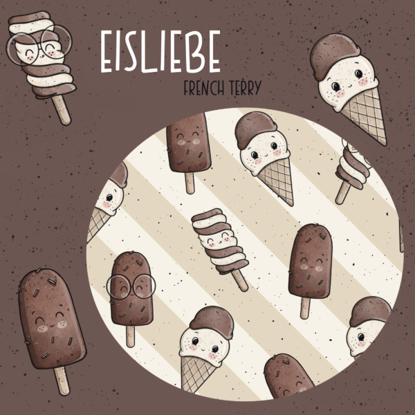 Bio-French Terry EISLIEBE coffee – Bild 10