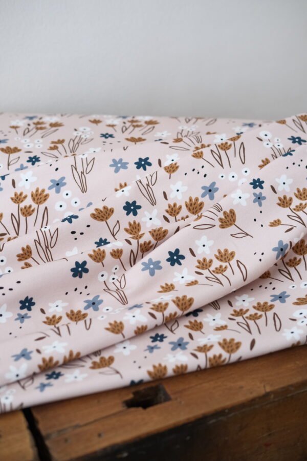 French Terry ART FLOWERS Light – Bild 3