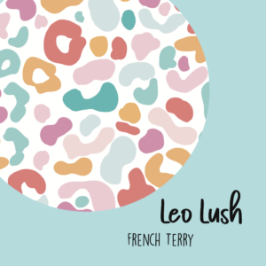 Reststück 38cm French Terry LEO LUSH colourful