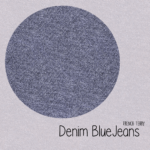French Terry DENIM BLUE JEANS
