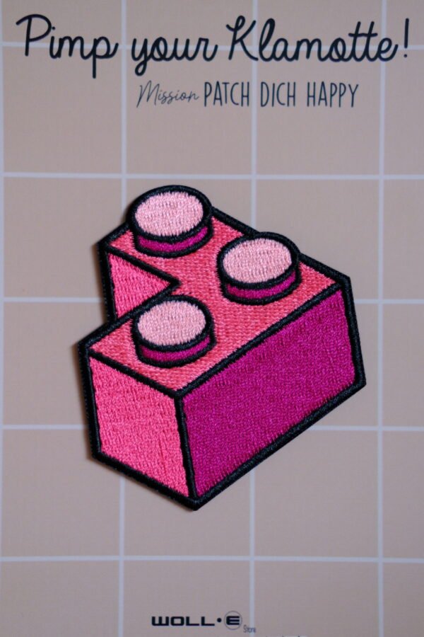 Patch "Baustein Pink" – Bild 2