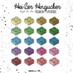 Größenlabel Doppelgrößen 20 Stk. Bausteine