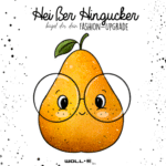 Bügelbild  Happy Pear