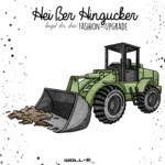 Bügelbild  Radlager Grün