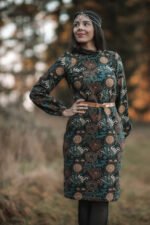 French Terry BOHO DARK FLOWERS – Bild 6