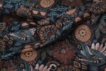 French Terry BOHO DARK FLOWERS – Bild 3