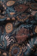 French Terry BOHO DARK FLOWERS – Bild 5