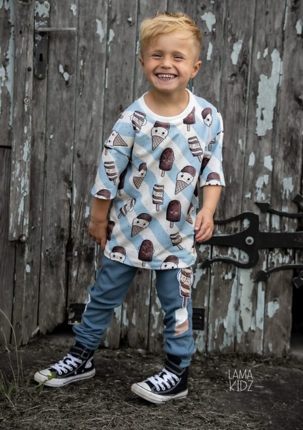 Bio-French Terry EISLIEBE light blue – Bild 2