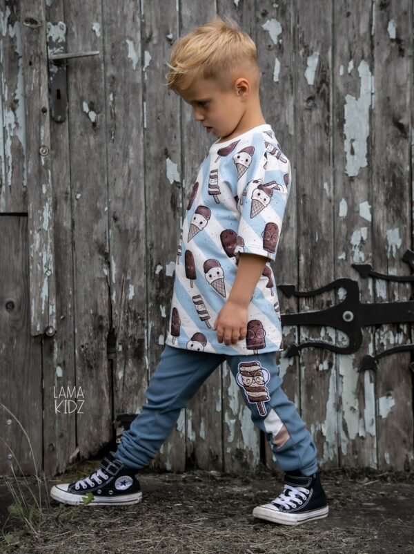 Bio-French Terry EISLIEBE light blue – Bild 10