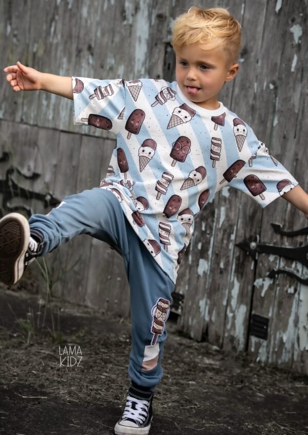 Bio-French Terry EISLIEBE light blue – Bild 6