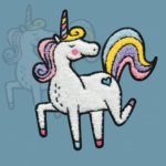 Chenille Patch "Unicorn"
