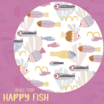 French Terry HAPPY FISH