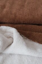 Kuschelfell-Breitcord Schokolade